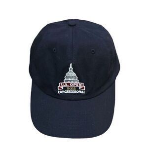 USGA Golf Hat U.S. Open Congressional 2011‎ Member Men's Adjustable Strap Navy